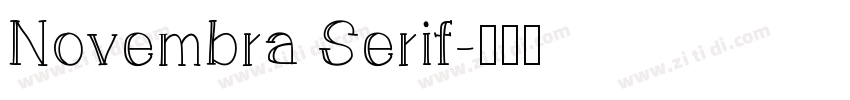 Novembra Serif字体转换